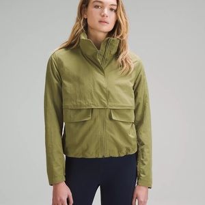 lululemon athletica Olive Green Lightweight Zip Jacket